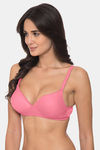 Komli Padded Non-Wired 3/4Th Coverage T-Shirt Bra - Baby Pink — thumbnail 3